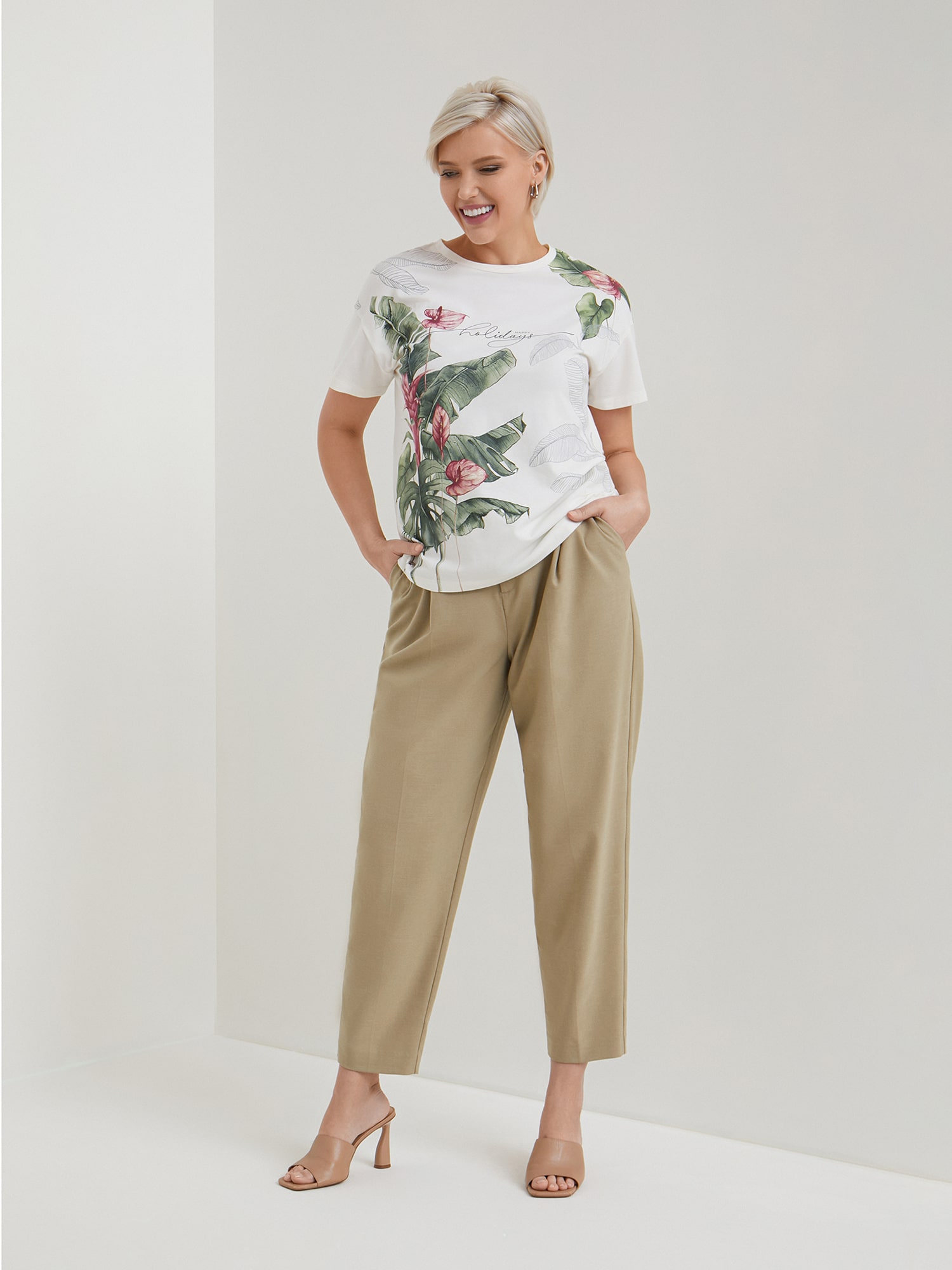 Футболка "SUMMER SECRETS", молочный, BeGood 1