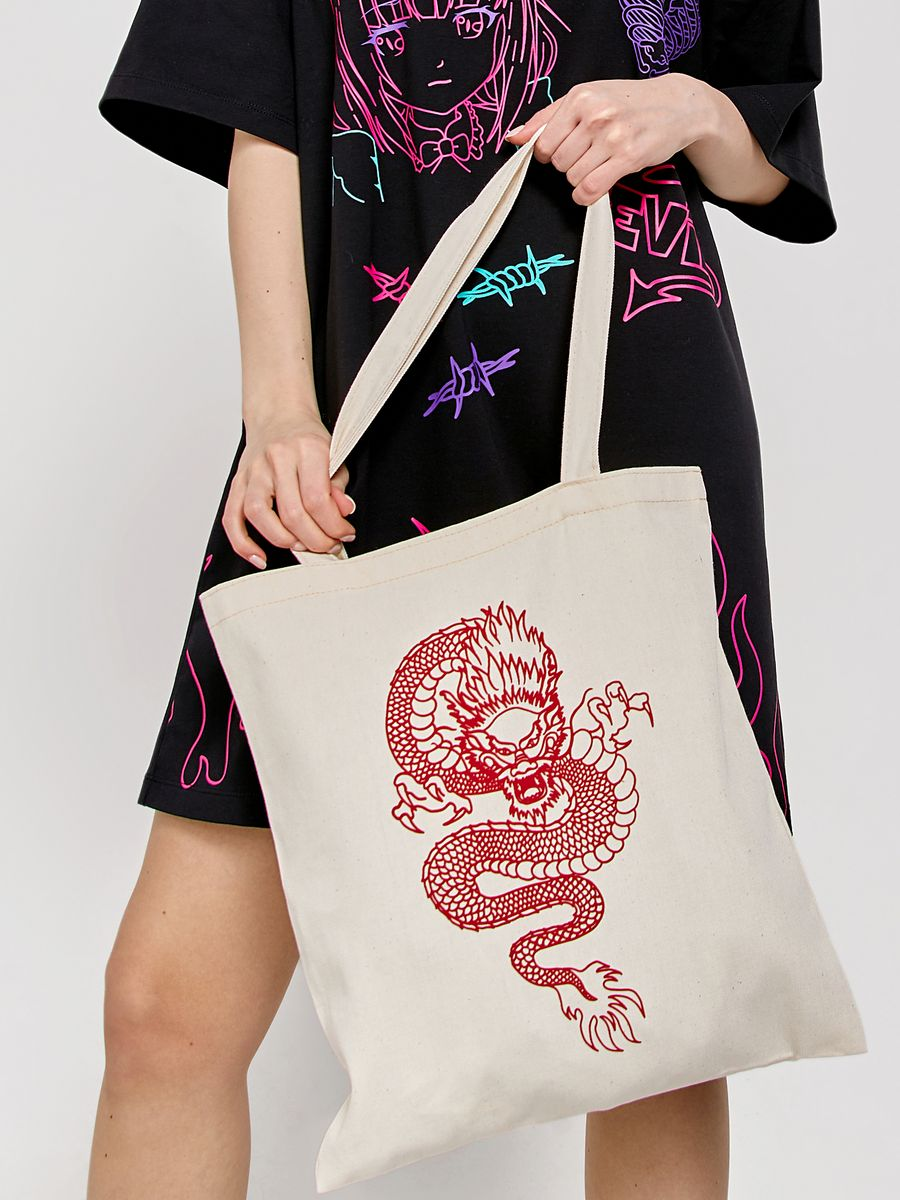 Сумка-шопер Crazy Getup Red dragon 1