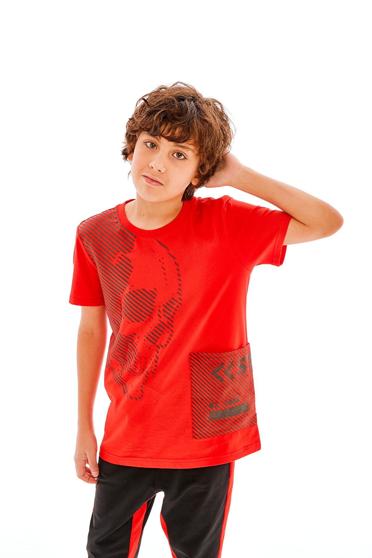 Футболка для мальчика, красный, Juno 1