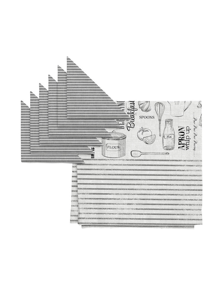 Комплект скатерть + 6 салфеток "Loft Café", Унисон 2