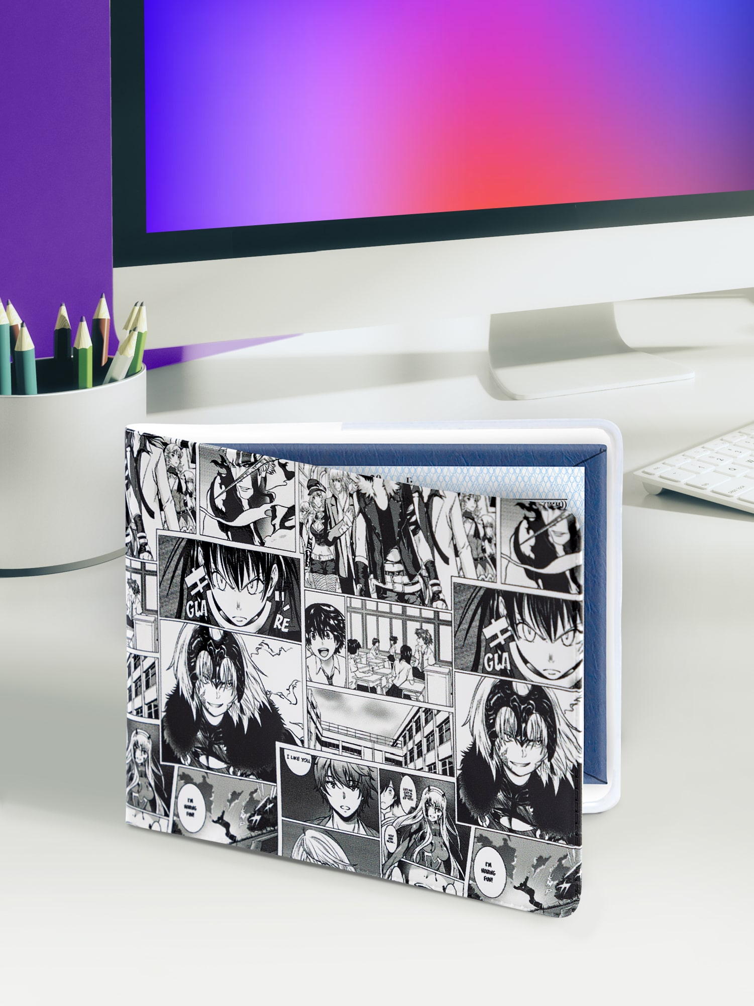 Обложка для студенческого билета "Crazy Getup" Manga  2