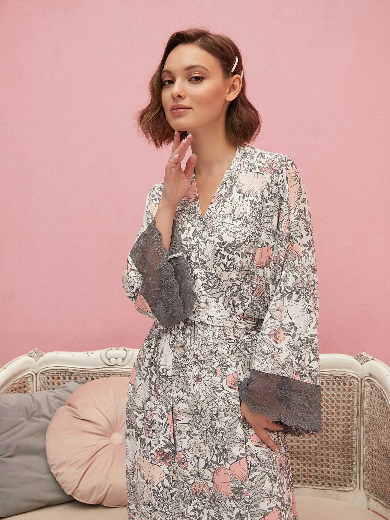 Халат Jardin eveille  Цветы, Mia Cara 6