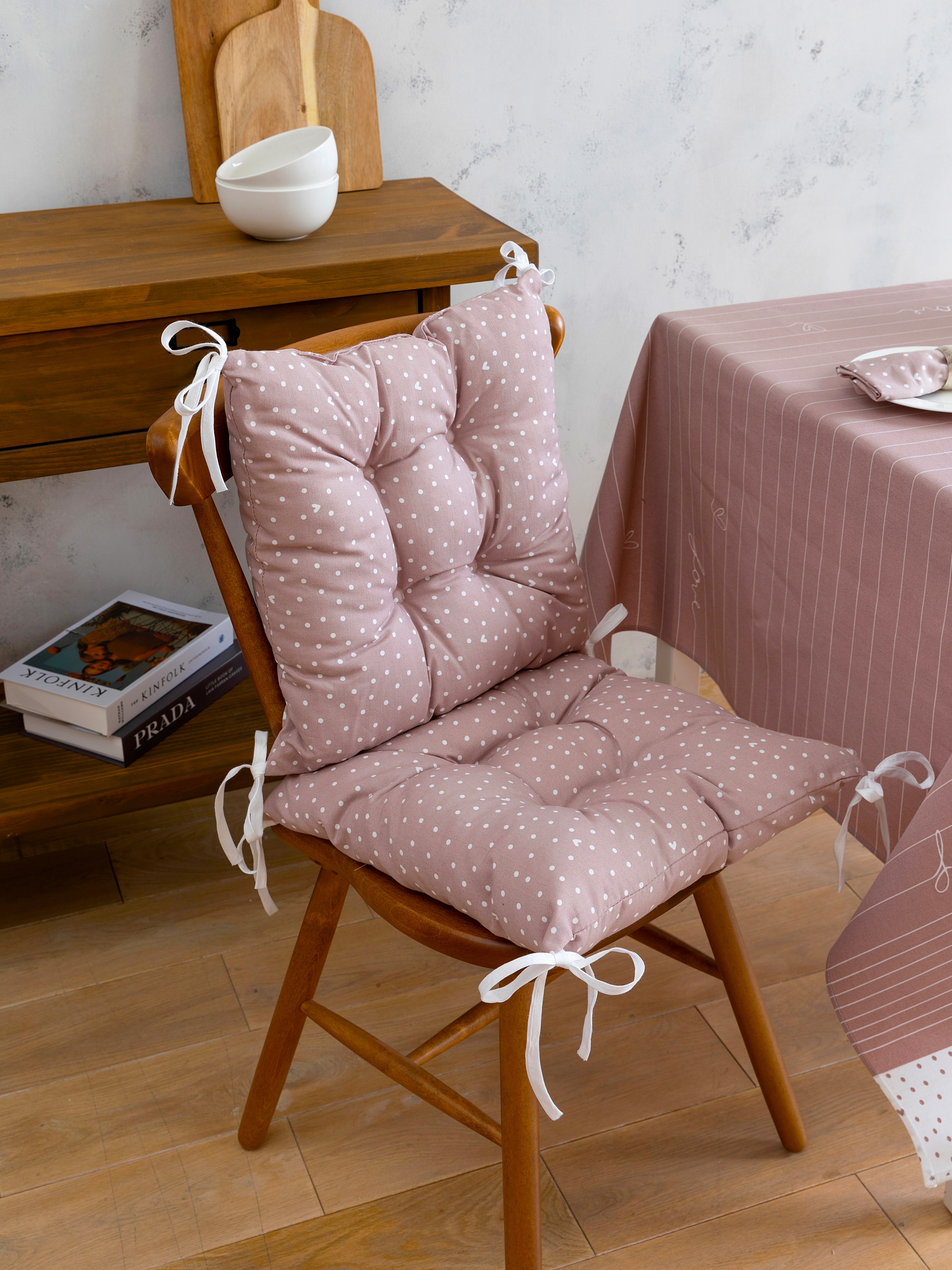 Комплект подушек на стул с тафтингом "Love", Унисон 0