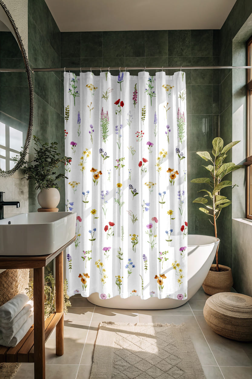 Штора Унисон Луговые цветы 0