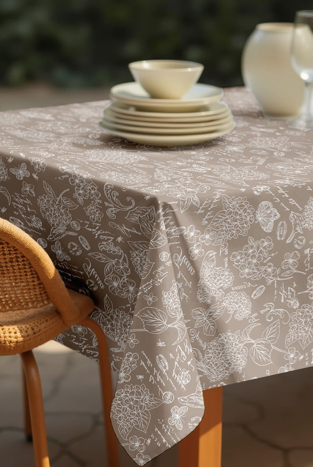 Скатерть Mia Cara Жозефина коричневый 1