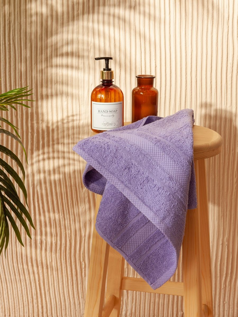 Полотенце махровое "Барбара", лаванда, Mia Cara 1