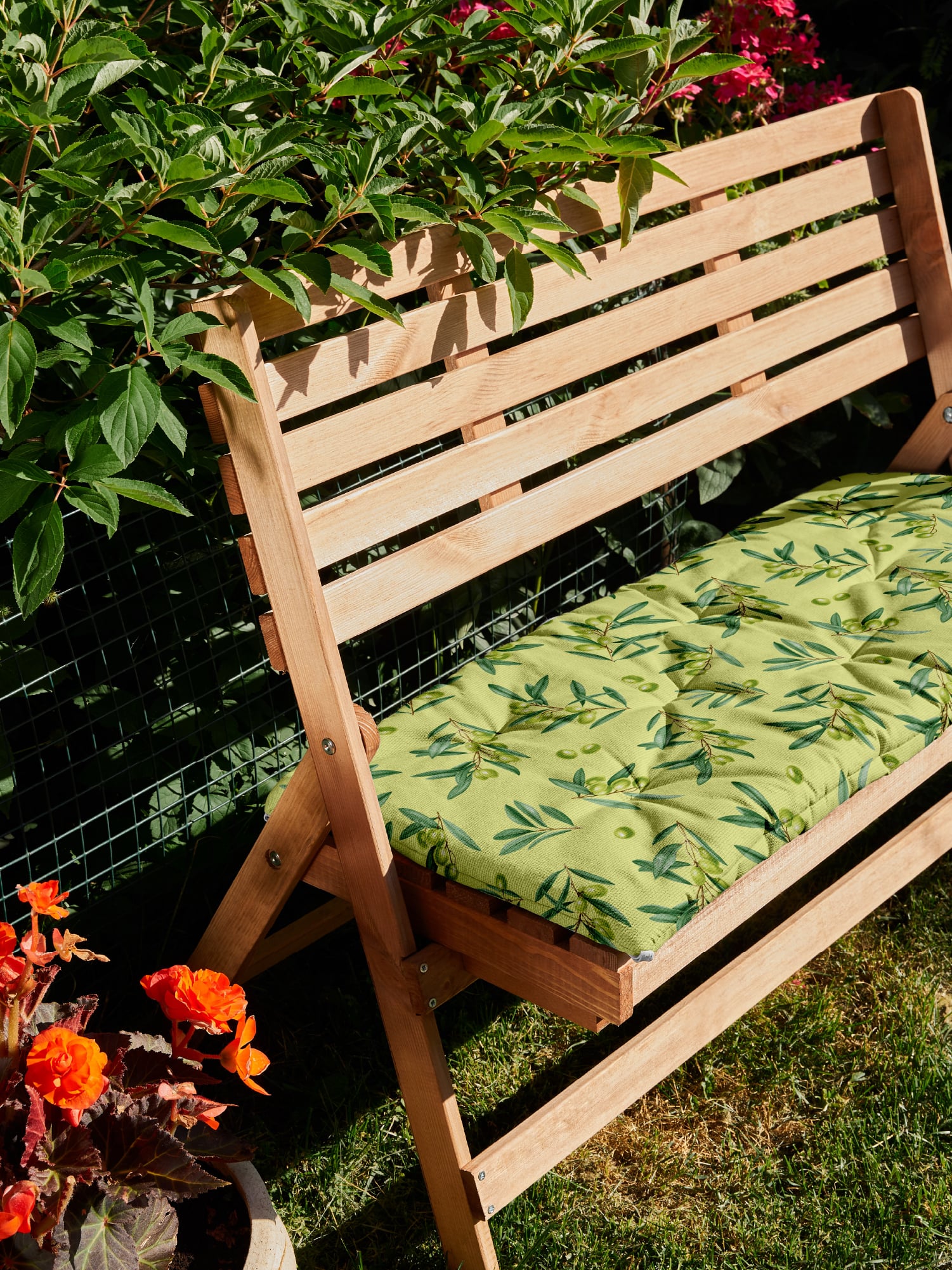 Подушка на скамью Унисон Olive 1