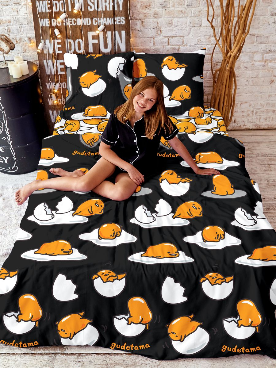 Постельное бельё Непоседа Gudetama Black 3