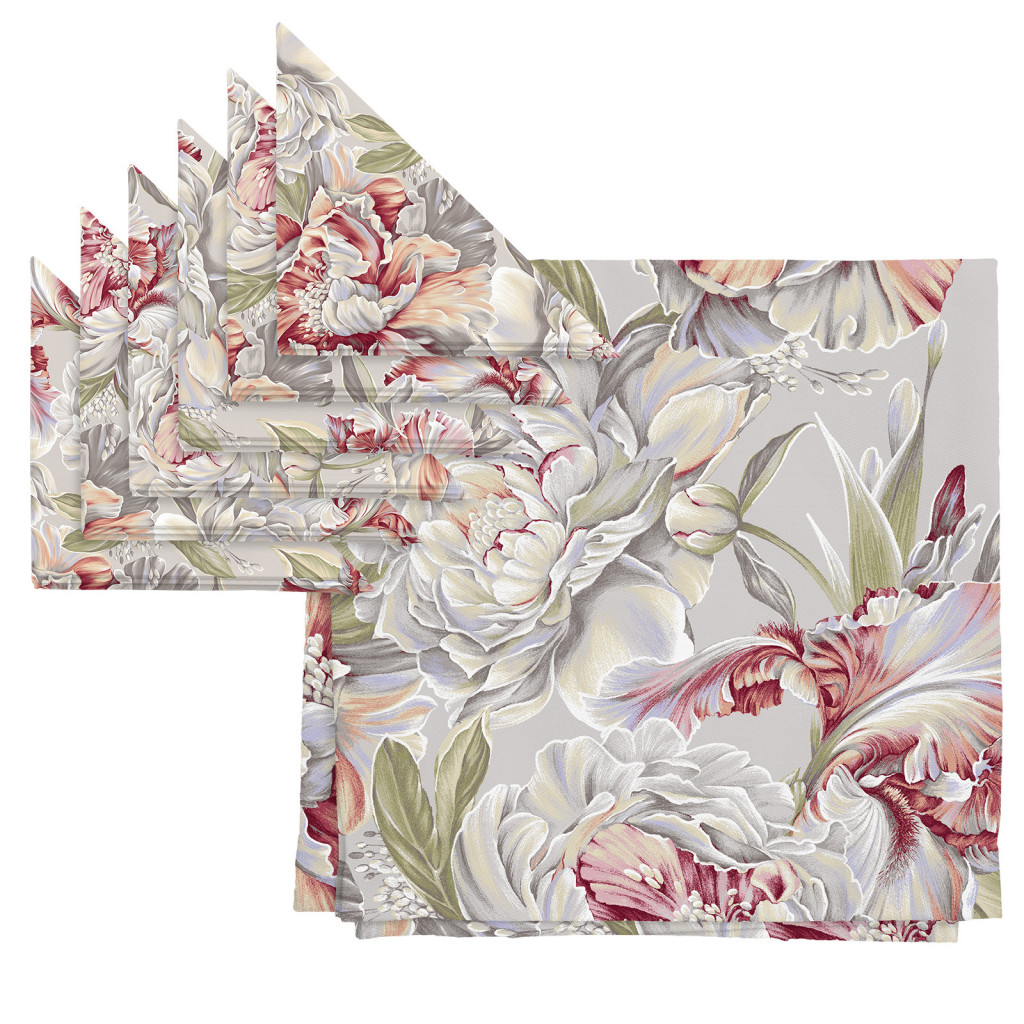 Комплект (скатерть + 6 салфеток) "Душистый пион", Mia Cara 2