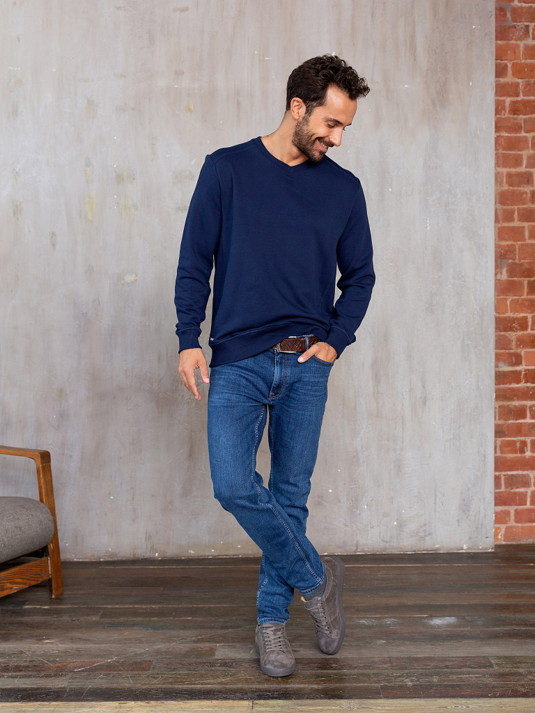 Джемпер, темно-синий, BeGood 4