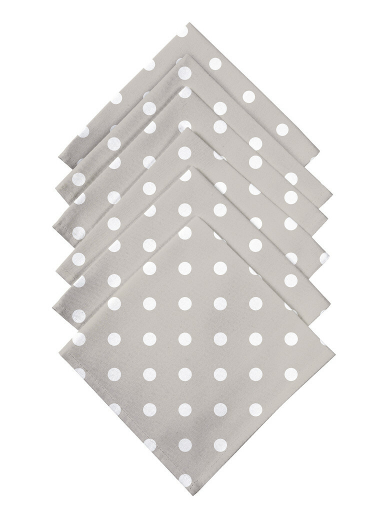 Комплект салфеток рогожка "Горох", Mia Cara 4