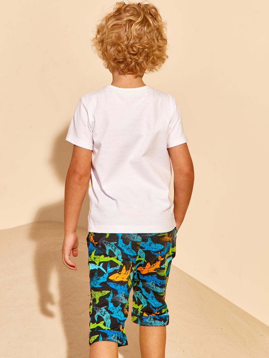 Футболка "SHARK SURFING", белый, Juno 2