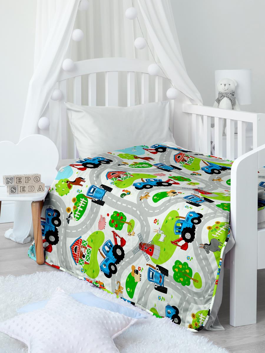 Покрывало "Синий трактор", По полям, Непоседа 2