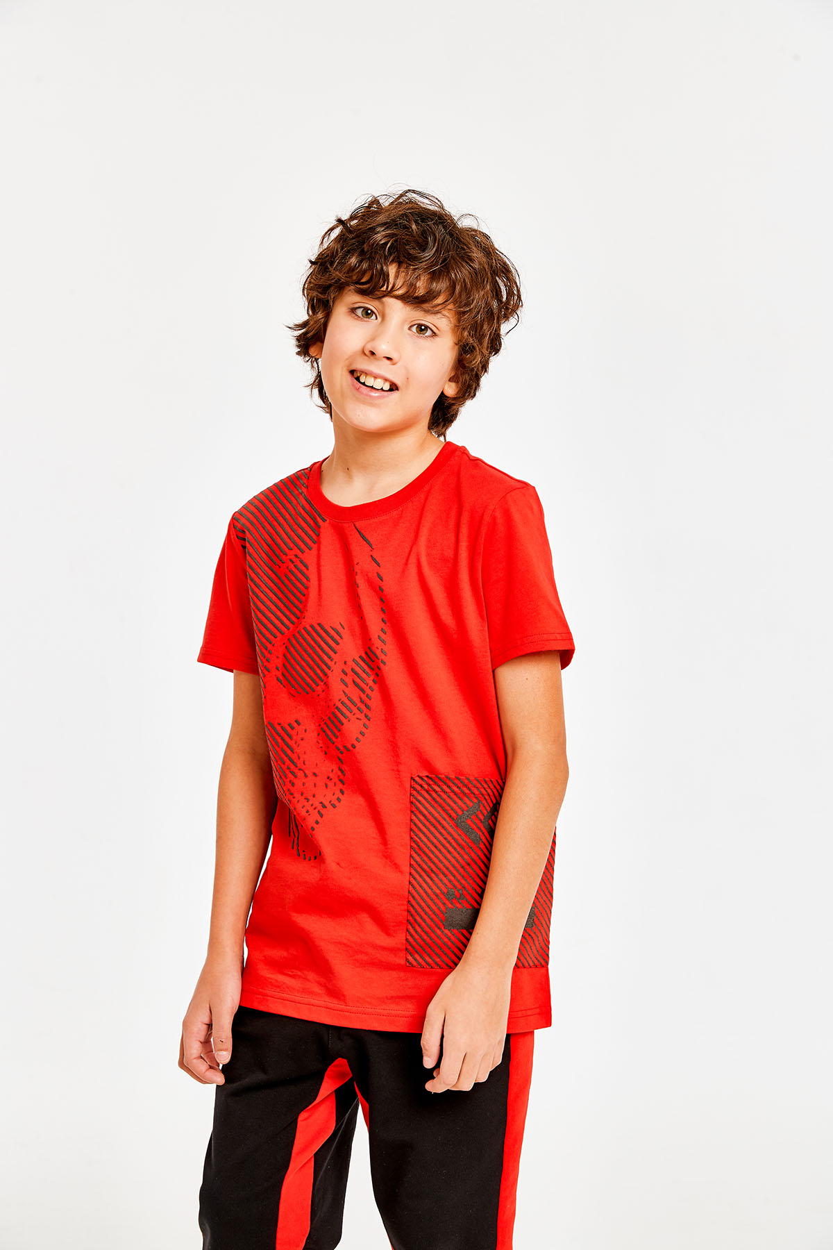 Футболка для мальчика, красный, Juno 2