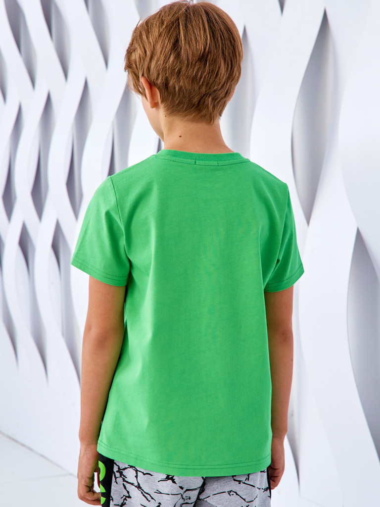 Футболка "MAKE CONTACT", лайм, Juno 2