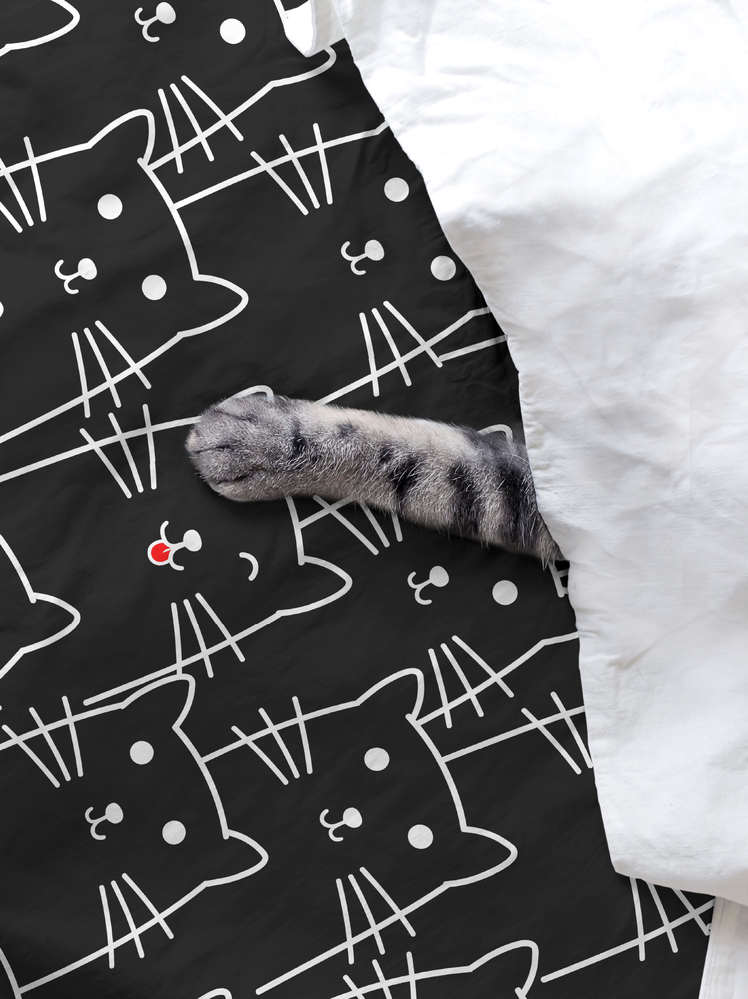 Простыня Black cats, Crazy Getup 1