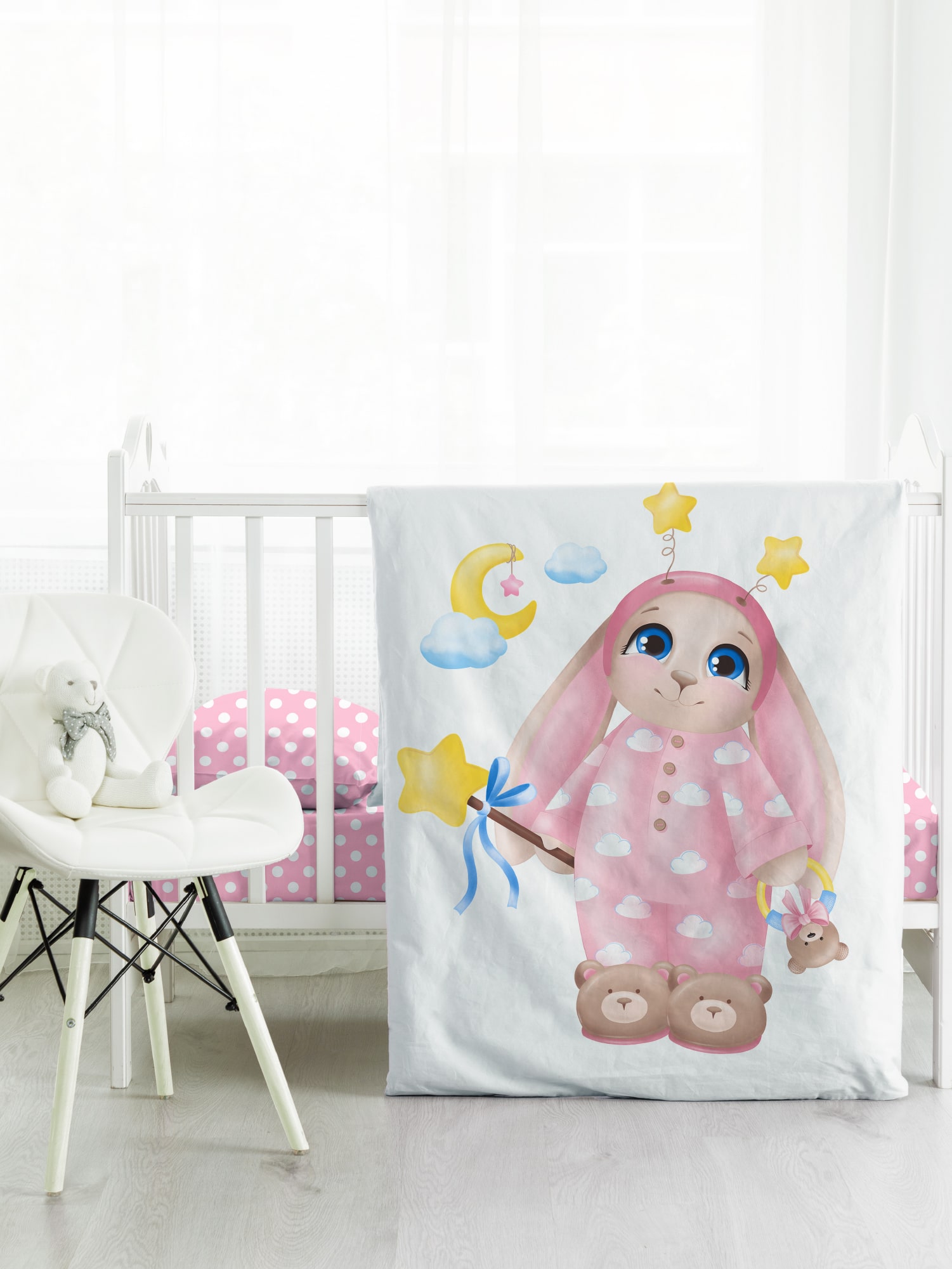 Постельное бельё Juno Зайка-звездочка 3