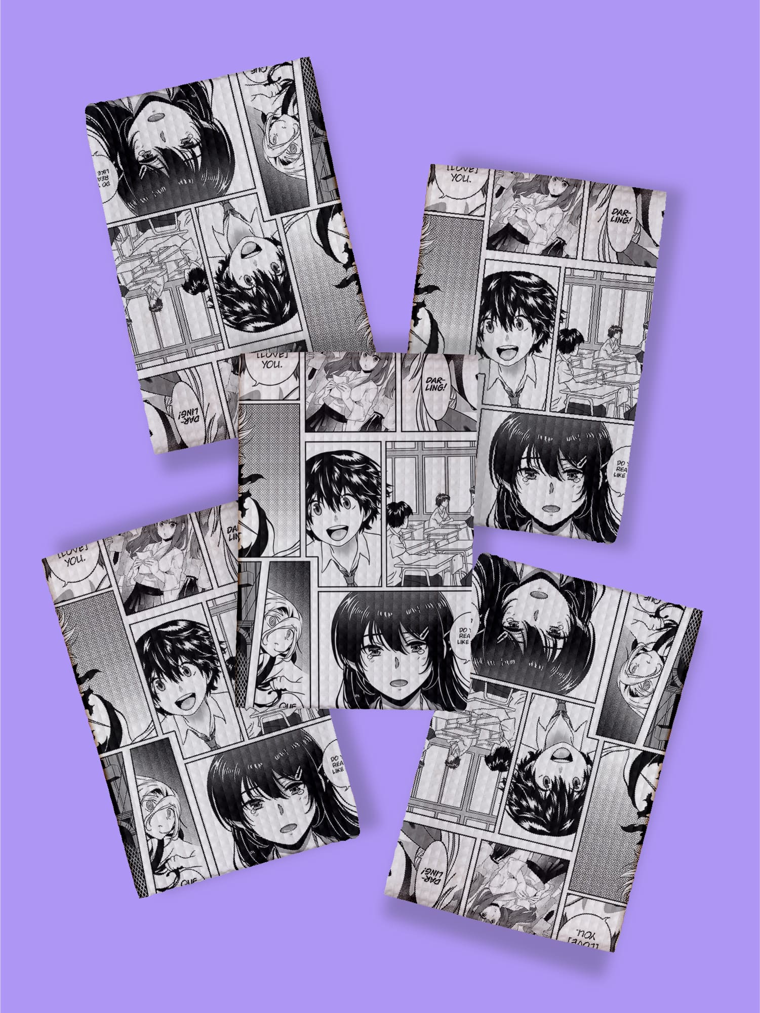 Комплект полотенец Crazy Getup Manga anime 4