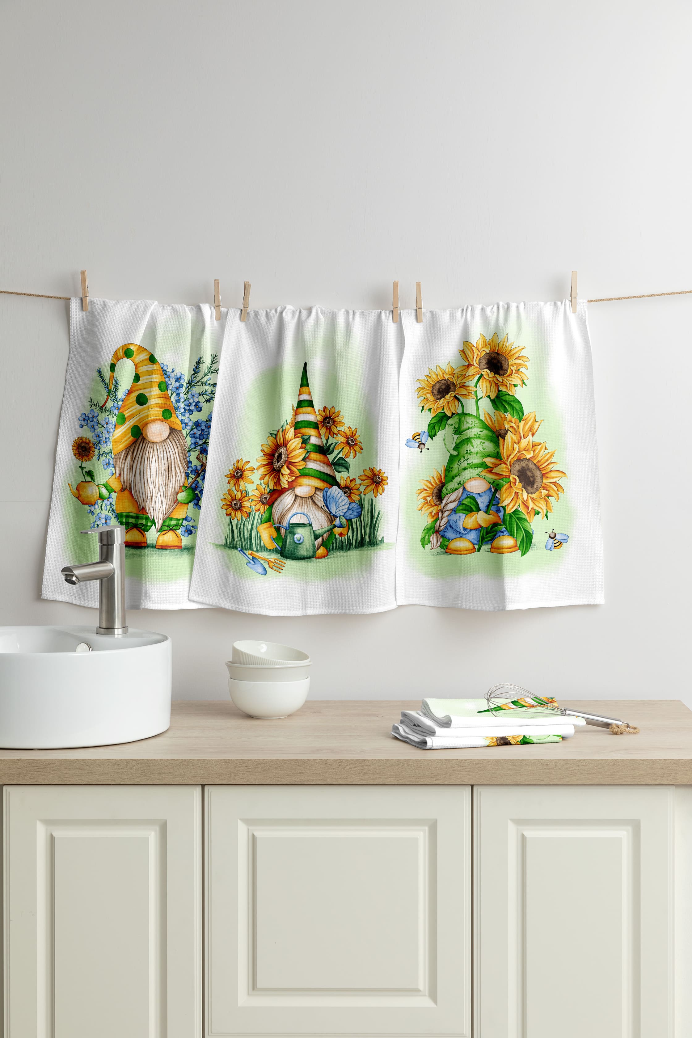 Комплект полотенец Mia Cara Садовые гномы 1