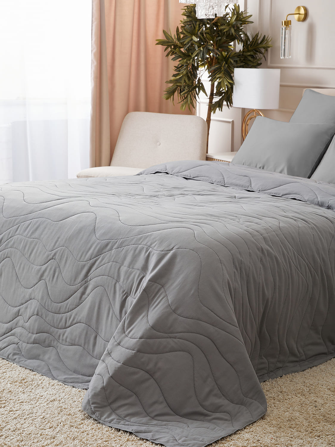 Покрывало Унисон Серый 0