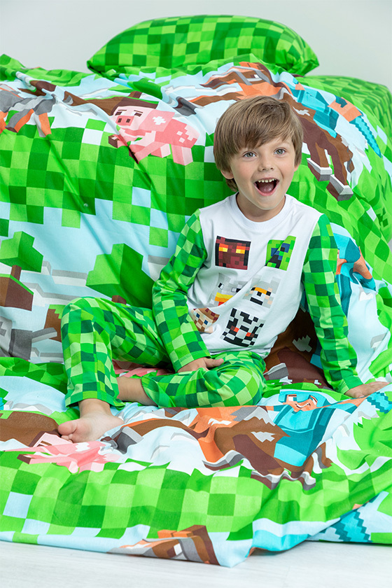 Пижама Майнкрафт Белый, Juno 3