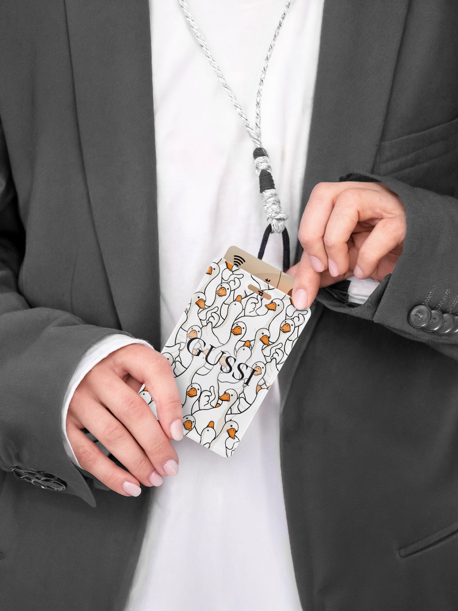 Чехол для карт Crazy Getup Гусь-обнимусь 0