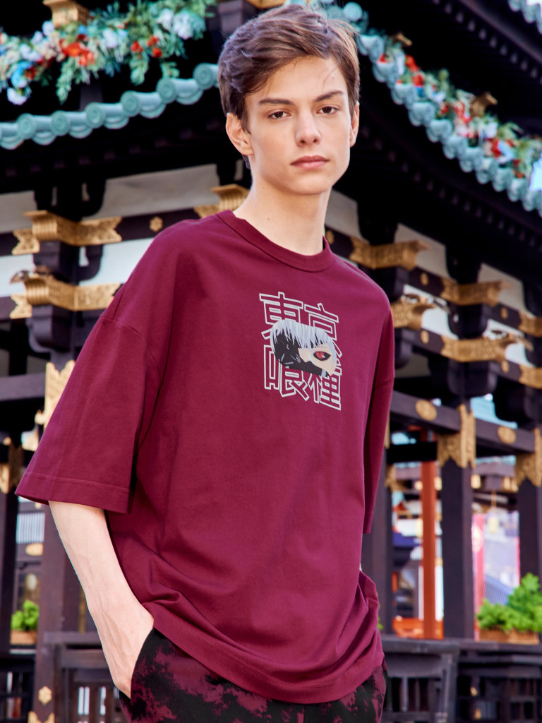 Футболка "TOKYO PUNK", бордовый, Crazy Getup 2