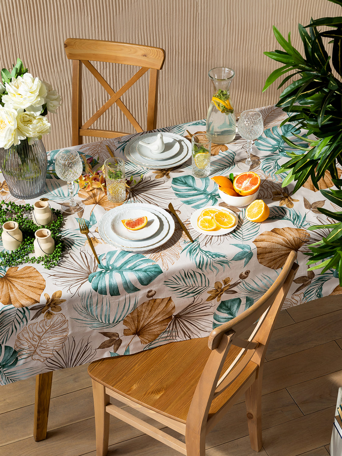 Скатерть Mia Cara Тропическая пальма 2