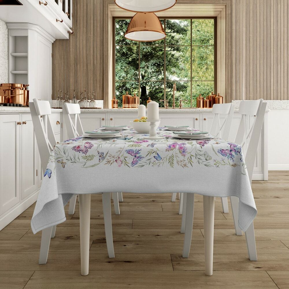 Скатерть рогожка "Огни мотылька", Mia Cara 1