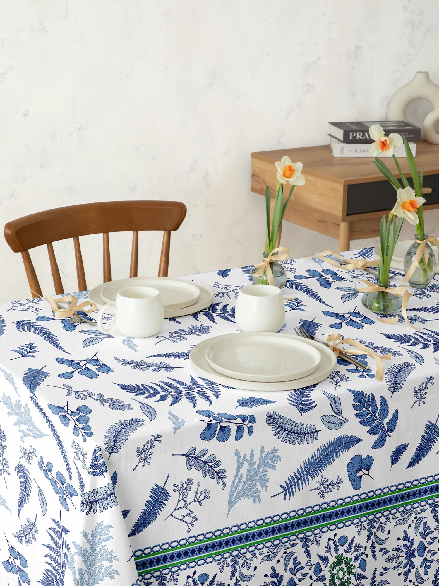 Скатерть Унисон Blue leaves 1