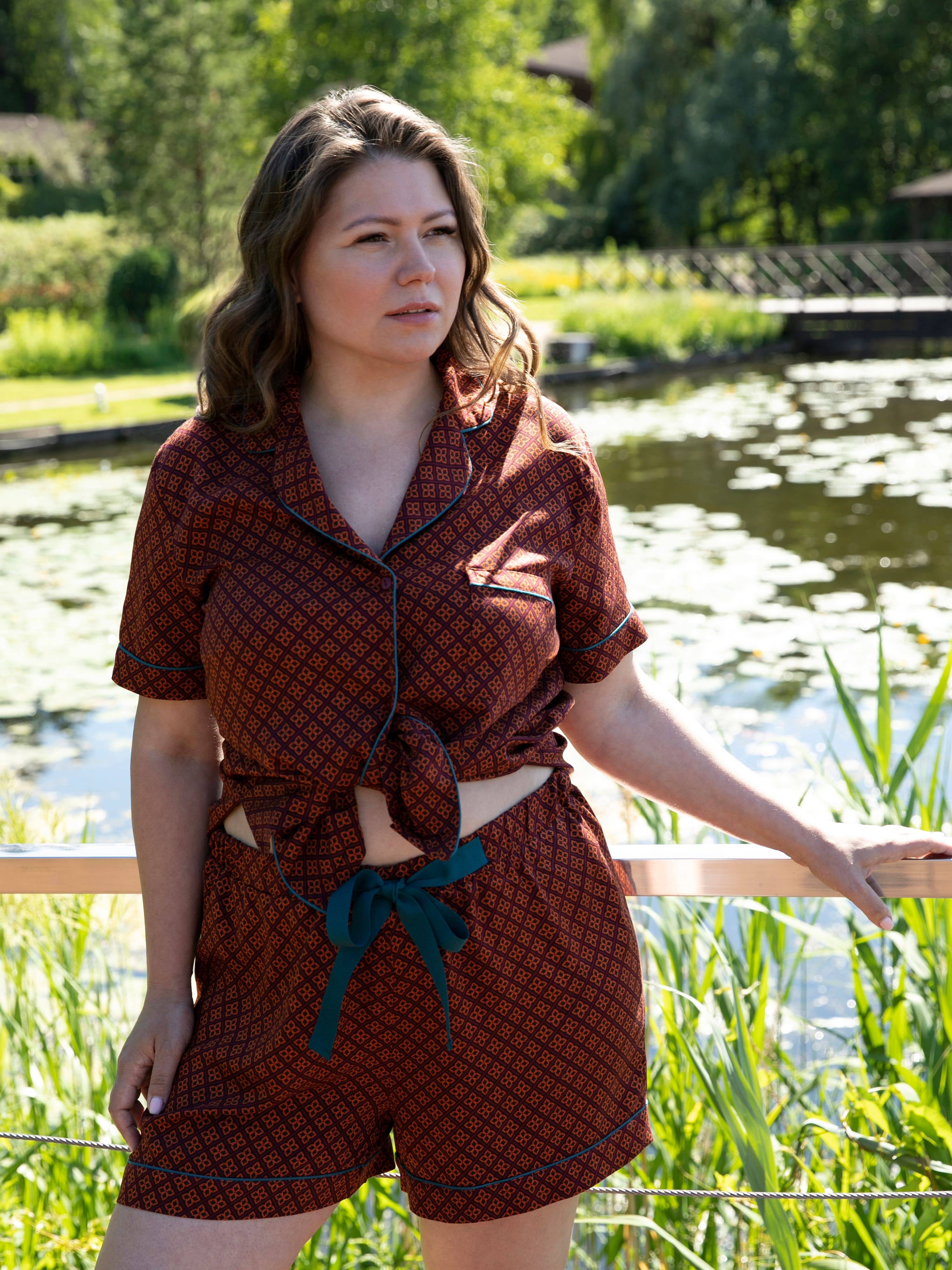 Пижама Chocolate Souffle, шоколад, Mia Cara 7