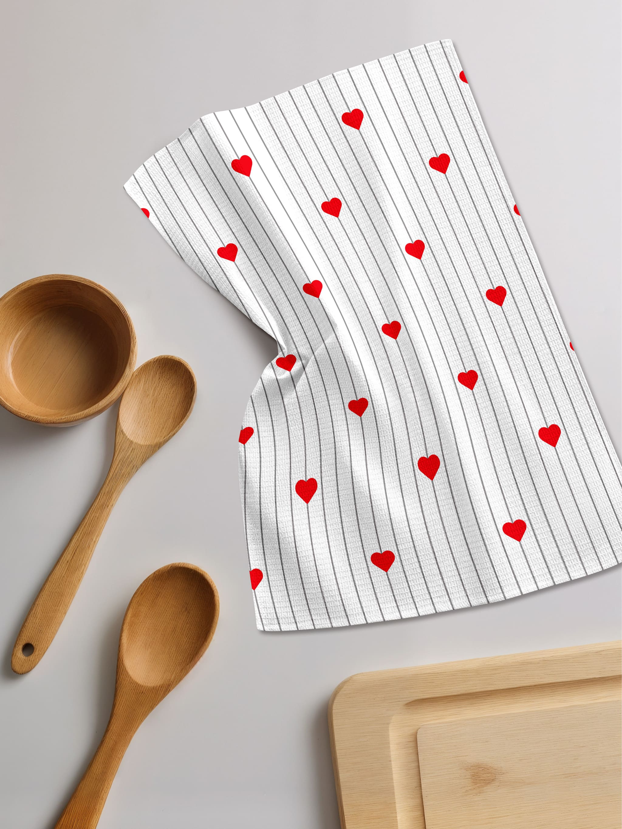 Комплект полотенец Унисон Линии сердца 4