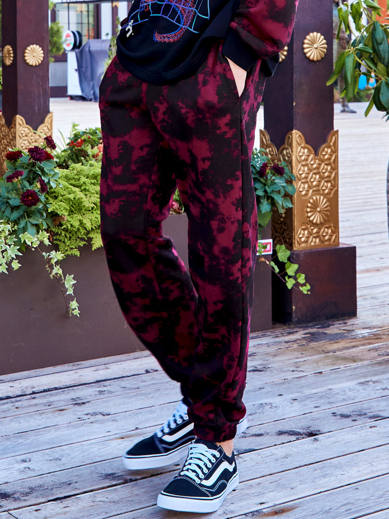 Брюки "TOKYO PUNK", черно-бордовый, Crazy Getup 2