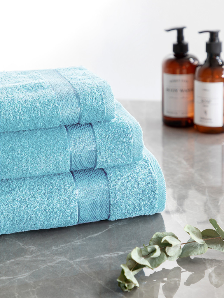 Комплект махровых полотенец "Ritz", светло-бирюзовый, Унисон 0