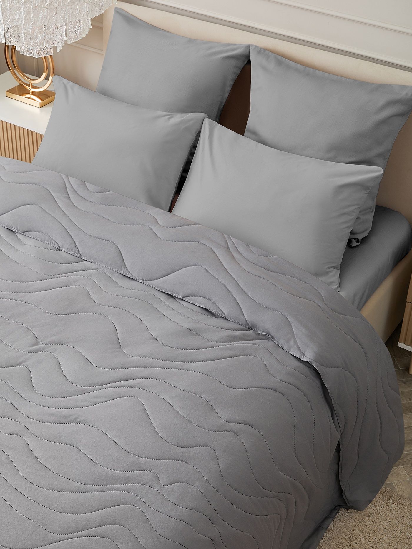 Покрывало Унисон Серый свет 0