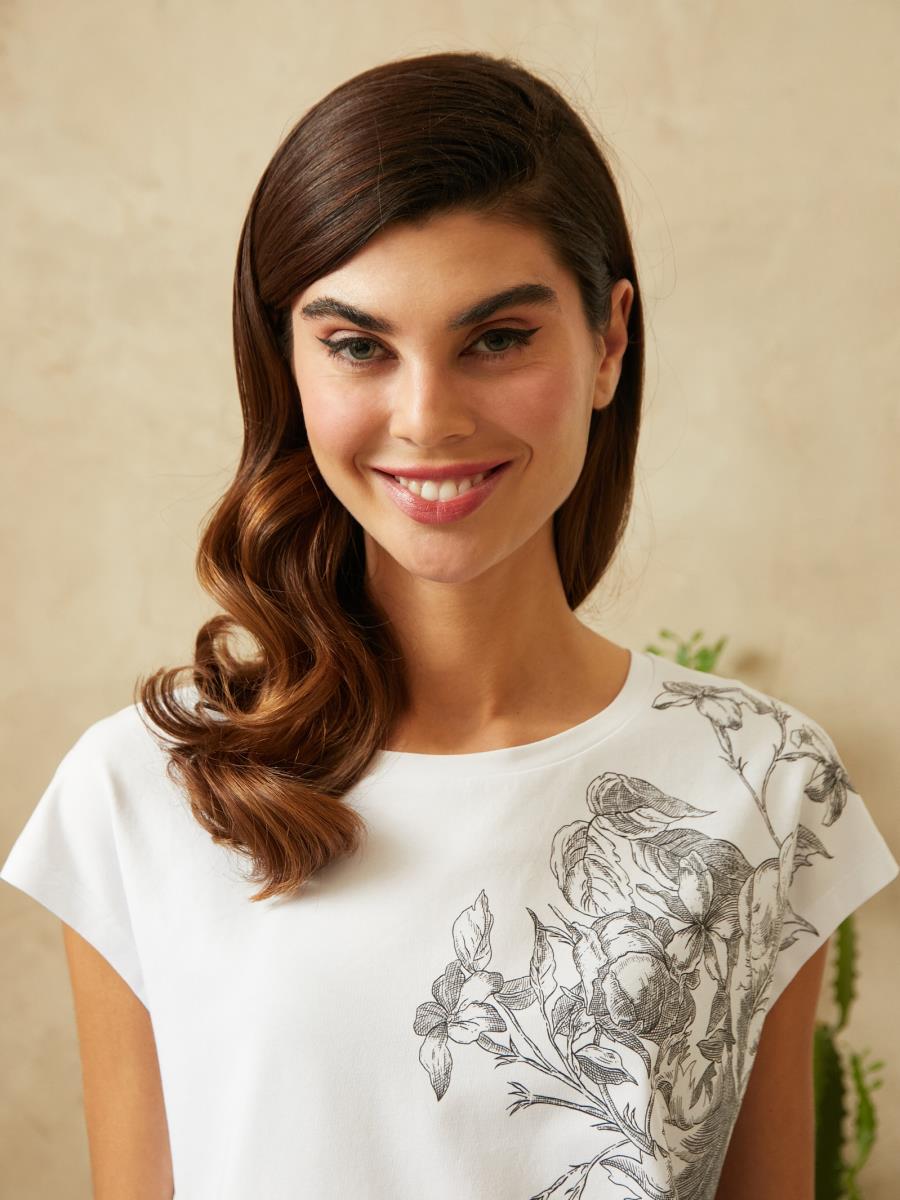 Футболка "TOUCH THE SUMMER", белый, BeGood 1