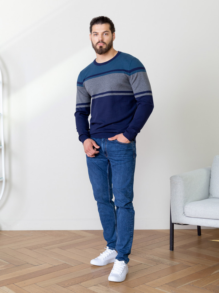 Джемпер, темно-серый меланж, BeGood 6