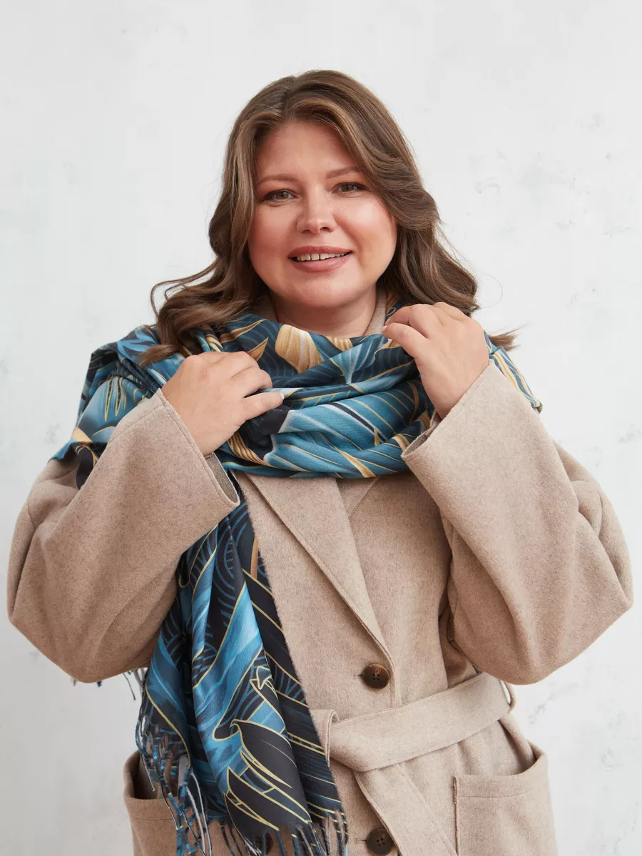 Шарф Mia Cara Тропические листья (зеленый) 0