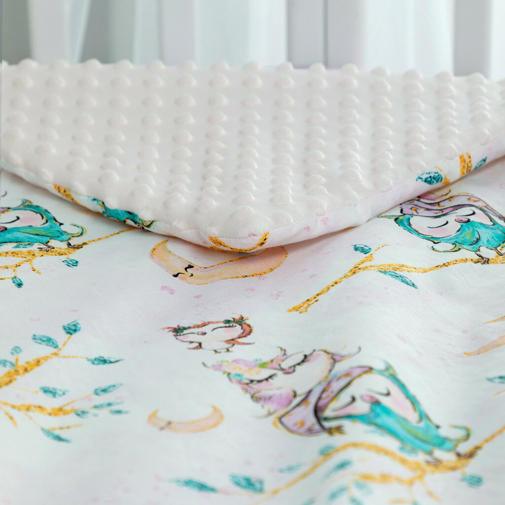 Двухстороннее плед-покрывало "Спящие совы", Juno 1