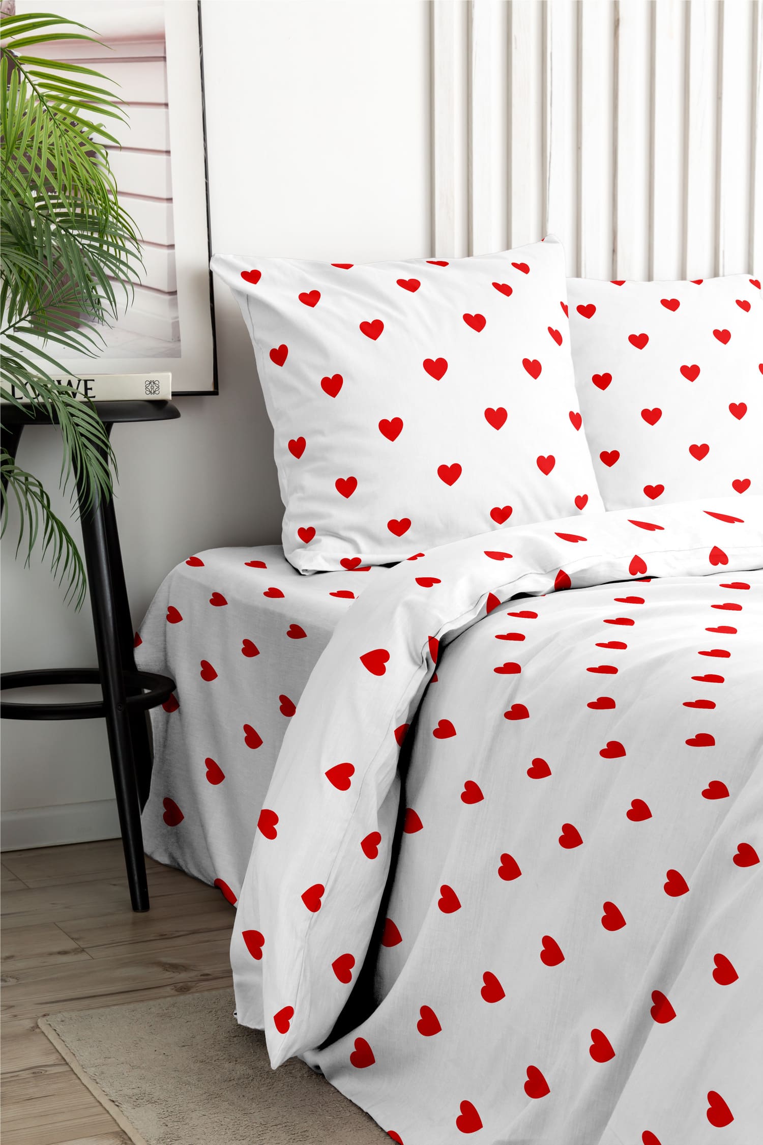 Постельное бельё Флоранс Красные сердечки 1