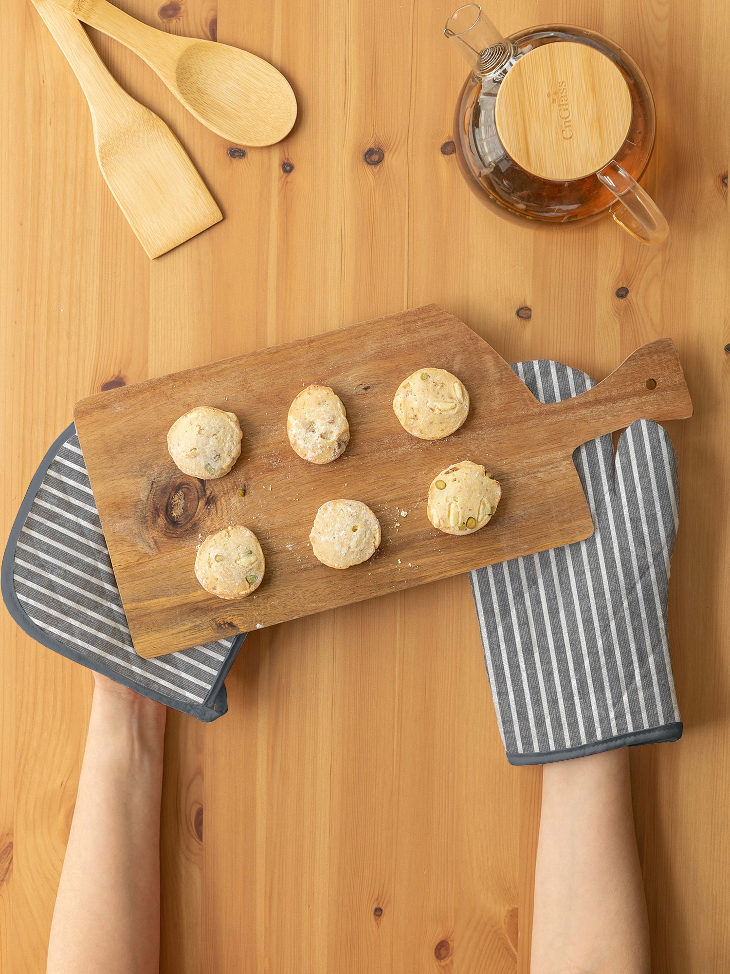 Кухонный комплект (прихватка + прихватка-рукавица) "Loft Café", Унисон 1