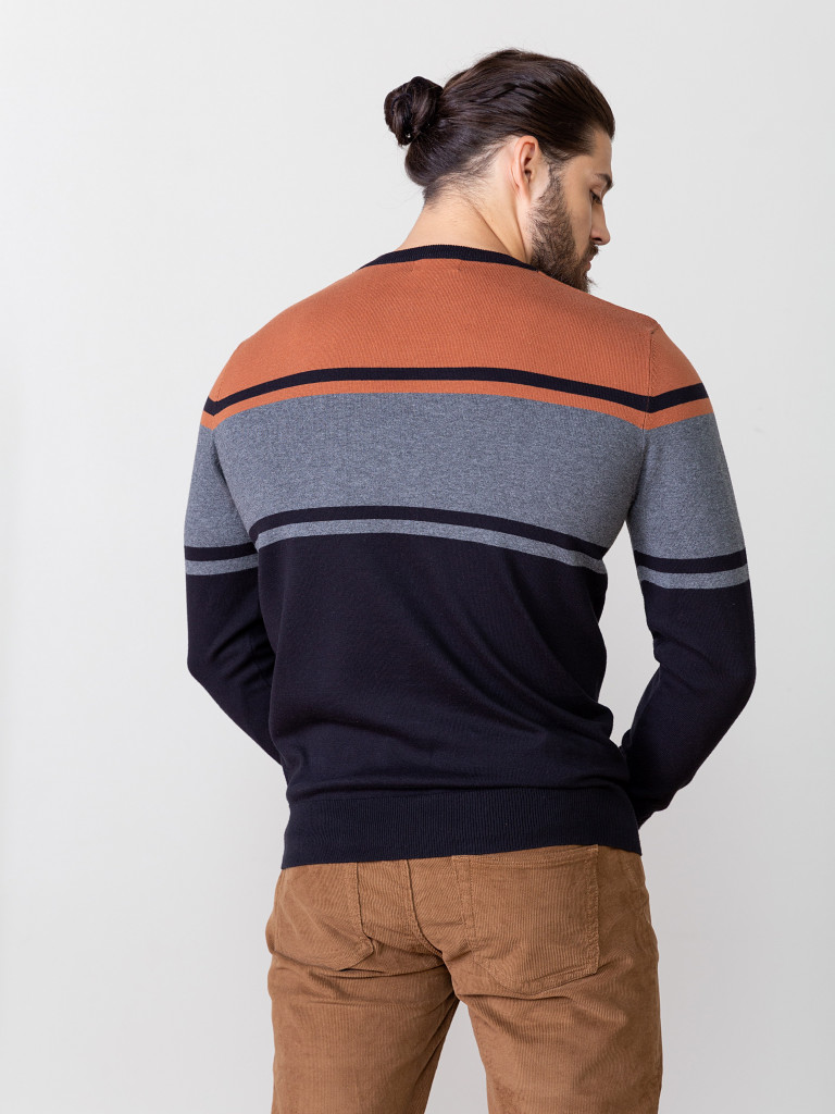 Джемпер, оранжевый/черный, BeGood 1