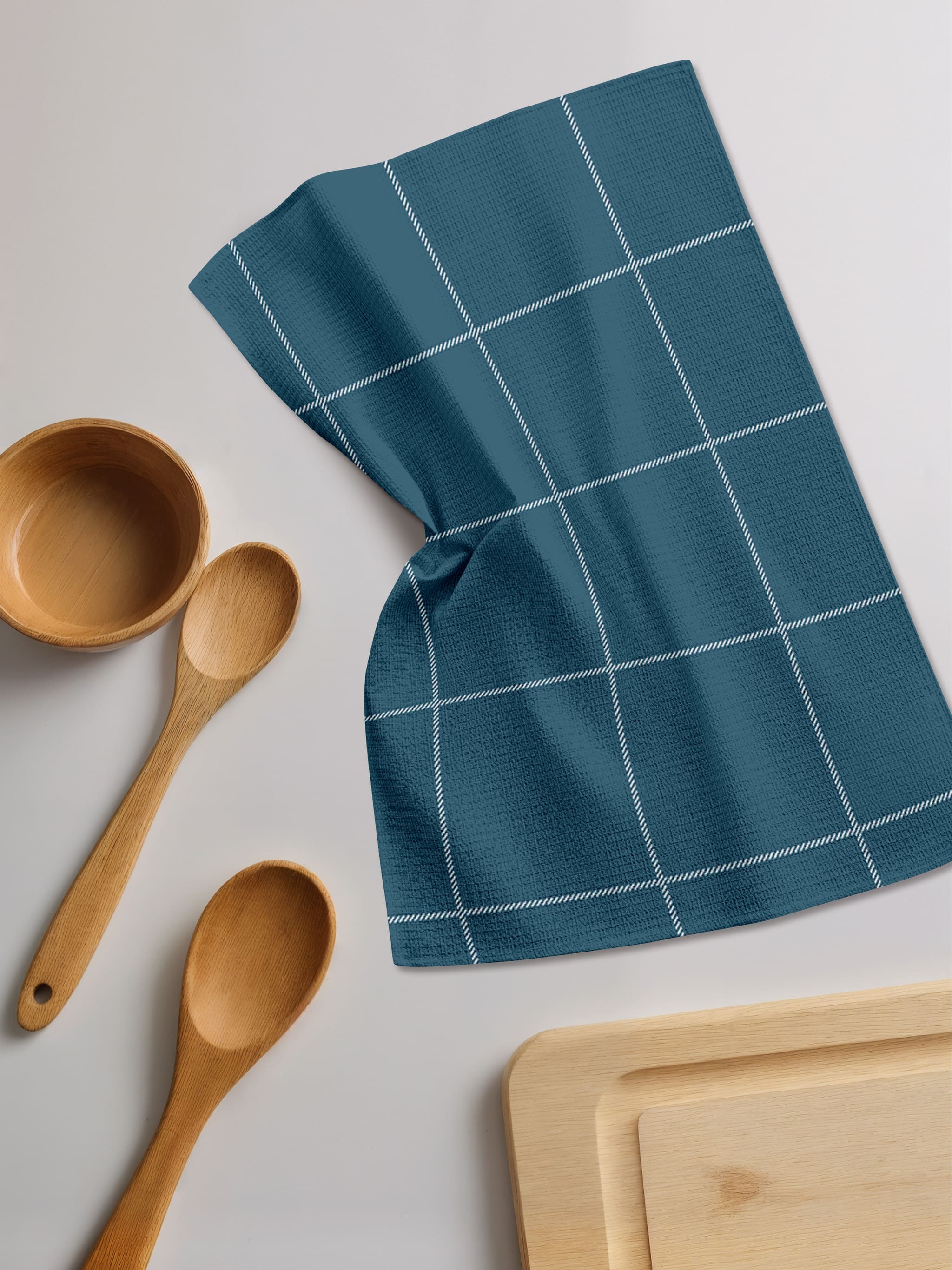 Комплект полотенец Унисон Синий минималистичный 3