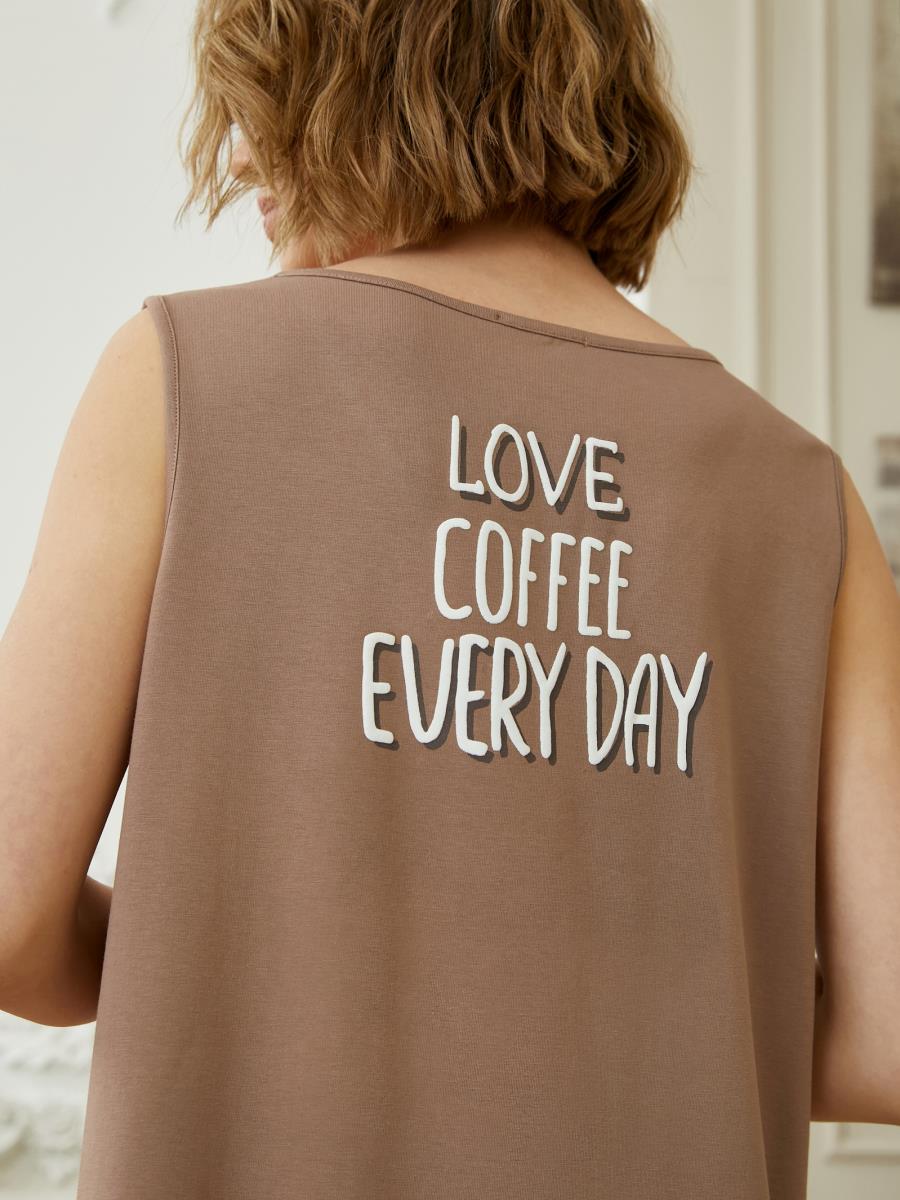 Сорочка Утренний кофе Кофейный, Mia Cara 1