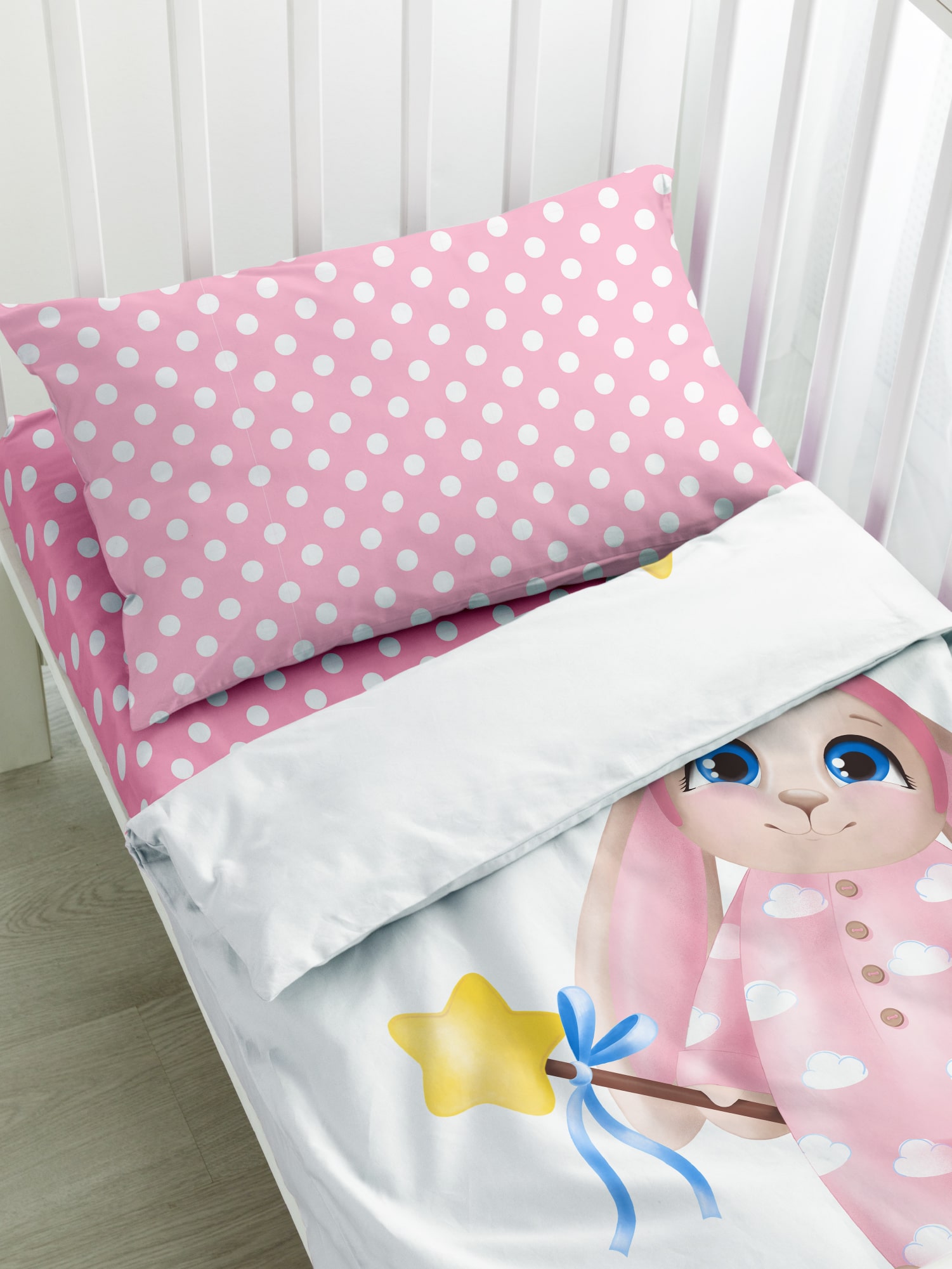 Постельное бельё Juno Зайка-звездочка 6