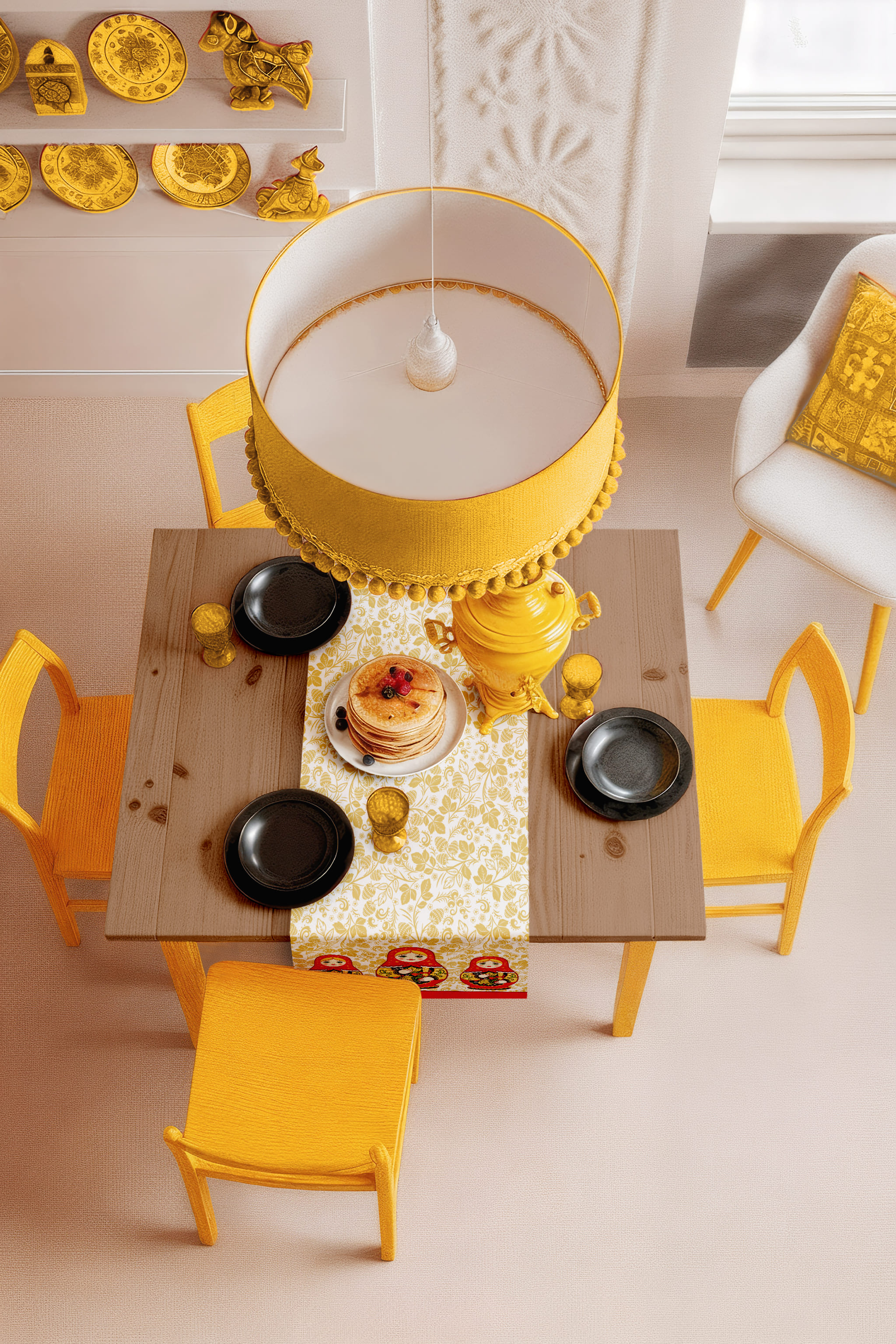 Скатерть-дорожка Унисон Матрешка 2