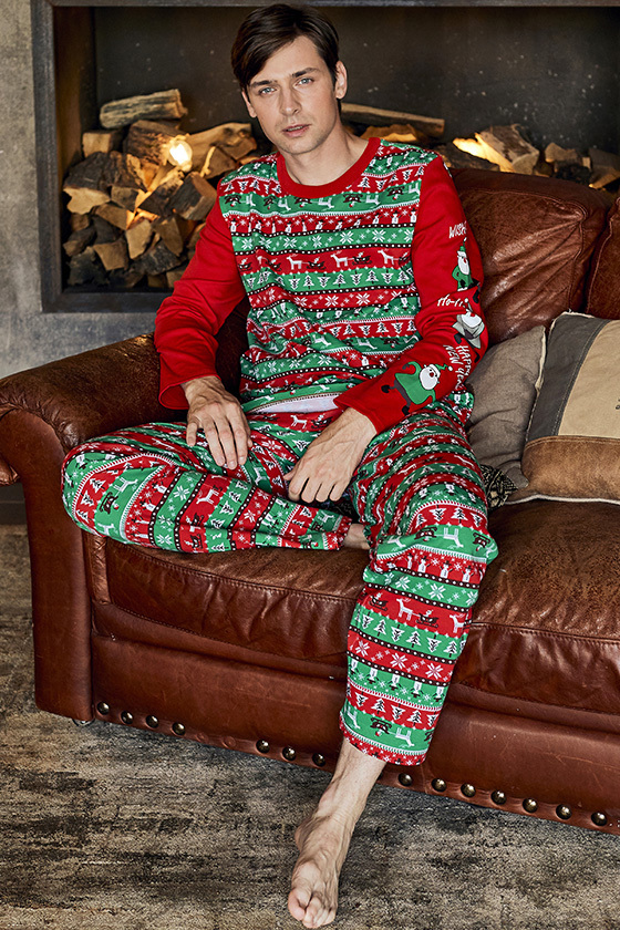 Пижама Happy New Year: лонгслив, брюки, Crazy Getup 0