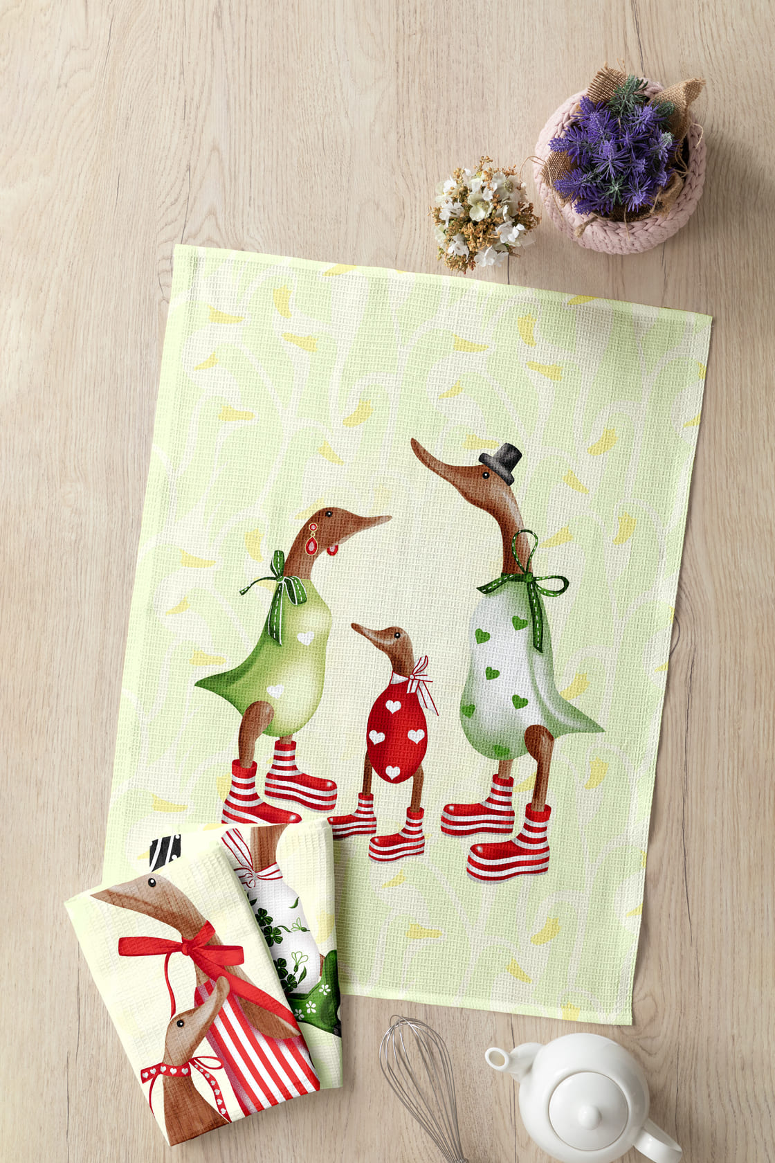 Комплект полотенец Mia Cara Милые утки 3