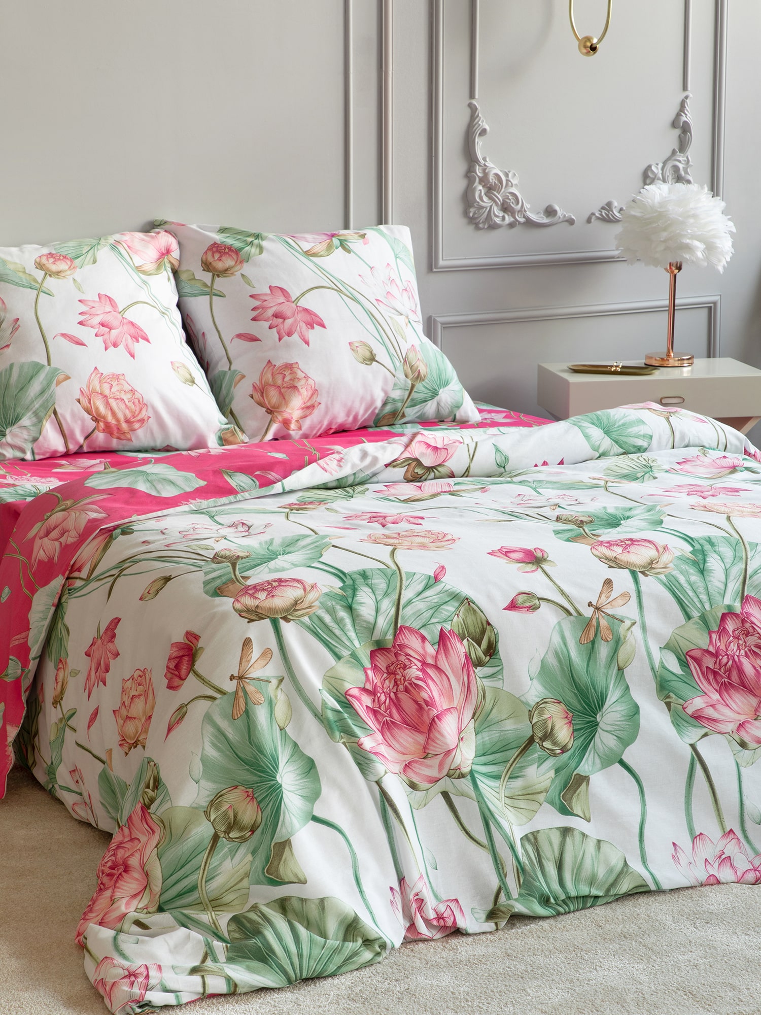 Постельное бельё Mia Cara Белый лотос 1