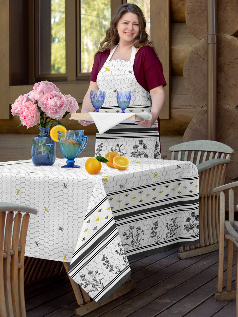 Скатерть рогожка "Honey Bee", Mia Cara 1